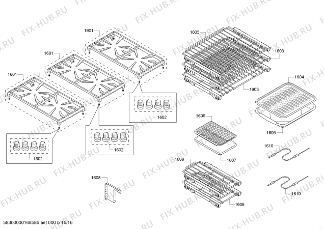 Схема №5 PRD486NLGU Thermador с изображением Крышка для плиты (духовки) Bosch 00706420