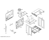 Схема №3 3HB506XP horno.balay.2d.indp.CFm.E0_CIF.inox с изображением Передняя часть корпуса для электропечи Bosch 00700412