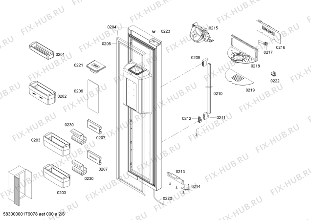 Схема №4 SXSVZFCPE с изображением Программатор для холодильника Bosch 00704461