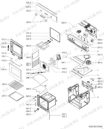 Схема №1 AKP 640/01 NB с изображением Обшивка для электропечи Whirlpool 481245248736