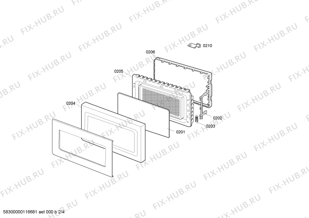 Схема №2 HMT9820 с изображением Передняя панель для микроволновой печи Bosch 00439613