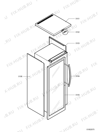 Схема №2 KRVC1810 LH с изображением Рукоятка для холодильника Whirlpool 482000003077