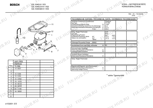 Взрыв-схема холодильника Bosch GIL1040GB - Схема узла 02