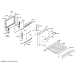 Схема №3 HL58259EU с изображением Фронтальное стекло для духового шкафа Siemens 00475954