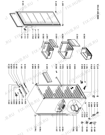 Схема №1 CVT 2330 с изображением Накопитель для холодильной камеры Whirlpool 481951148656