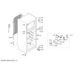 Схема №1 3FEL2455 с изображением Дверь морозильной камеры для холодильной камеры Bosch 00680304