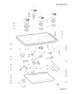 Схема №1 TZ640SIXHA (F050249) с изображением Поверхность для плиты (духовки) Indesit C00263770
