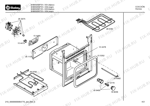 Схема №1 3HM505NT с изображением Панель для духового шкафа Bosch 00365449