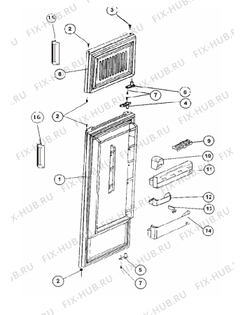 Взрыв-схема холодильника STINOL 256QLZ (F025565) - Схема узла