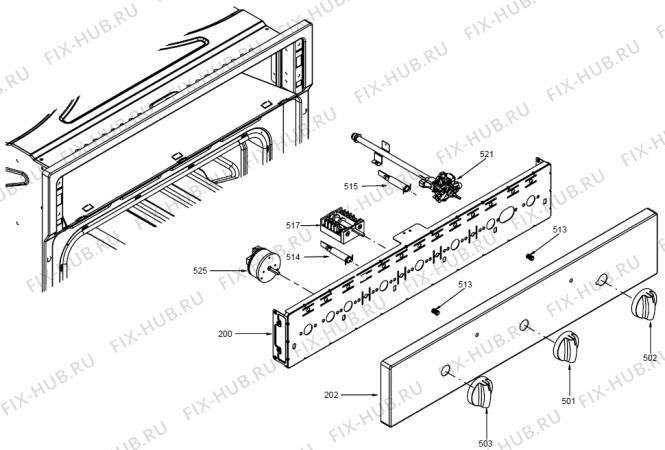 Схема №4 KBOG1200AX (300604, GAS) с изображением Кнопка (ручка регулировки) для плиты (духовки) Gorenje 306850