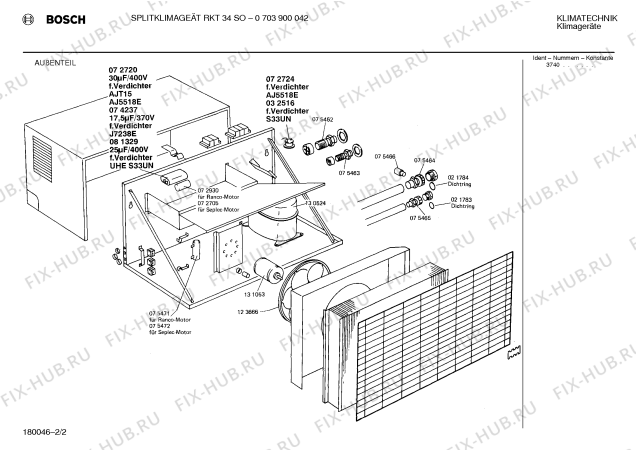 Взрыв-схема вытяжки Bosch 0703900042 RKT34SO - Схема узла 02