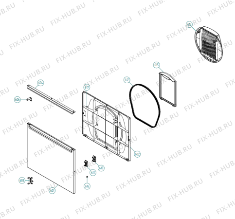 Взрыв-схема стиральной машины Gorenje T760 AU   -White (900002586, TD33AU) - Схема узла 06