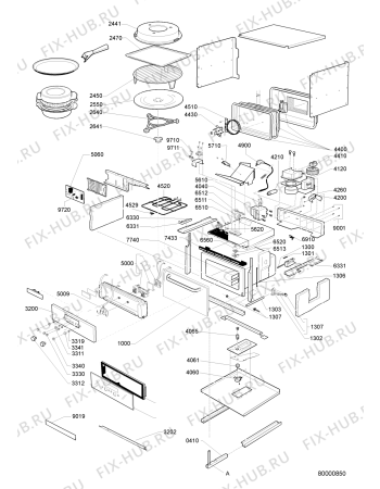 Схема №1 AMT 026 IX с изображением Сенсорная панель для свч печи Whirlpool 480120100585