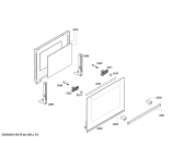 Схема №5 3HB504MY Horno.Mbalay.2d.CFm.ME.pt_basica.inox с изображением Передняя часть корпуса для плиты (духовки) Bosch 00700721