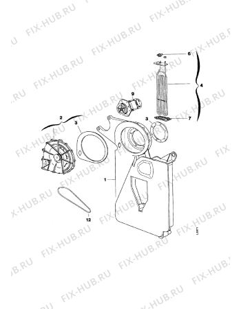 Взрыв-схема стиральной машины Zanussi WTJ1388V - Схема узла Dryer