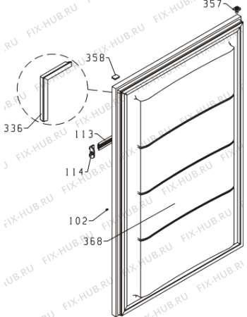 Взрыв-схема холодильника Gorenje FI4112W (177389, ZODI1126) - Схема узла 02