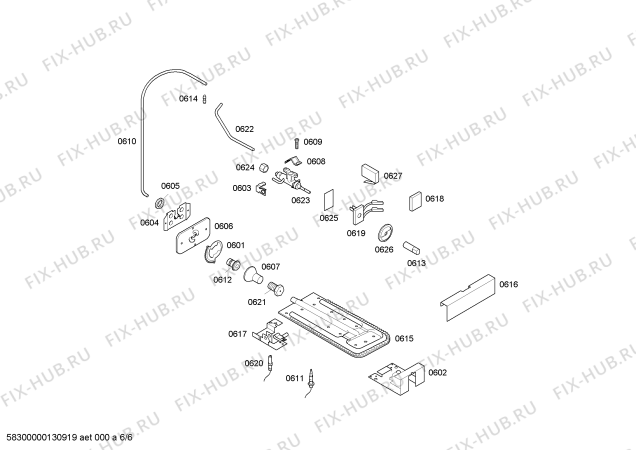 Взрыв-схема плиты (духовки) Bosch HSK66I46EH EXP CONTROL 30 INOX GE 127V - Схема узла 06