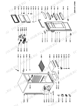 Схема №1 ART 599/H с изображением Электроадаптер для холодильной камеры Whirlpool 481221778126