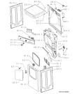 Схема №1 AWZ 3889 с изображением Обшивка для стиралки Whirlpool 480112100344