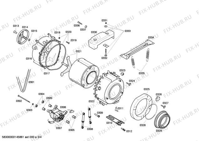 Схема №4 WXB66FTI FAMILY1650 с изображением Ручка для стиралки Siemens 00483973