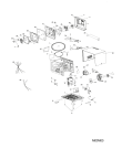 Схема №1 MWH2824XUK (F086169) с изображением Дверка для микроволновки Indesit C00309775