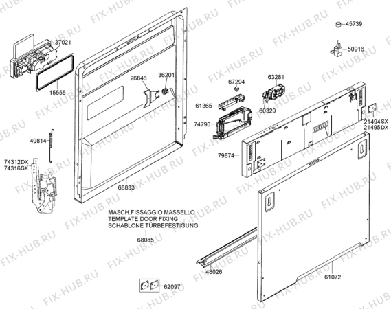 Схема №2 GV62420 (240822, PMS60I) с изображением Ящик (корзина) для посудомоечной машины Gorenje 290112