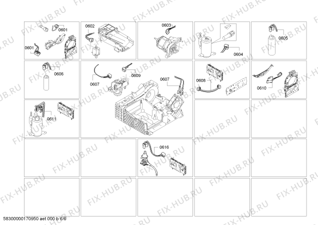 Взрыв-схема сушильной машины Bosch WTY87700NL Home Professional selfCleaning condenser - Схема узла 06