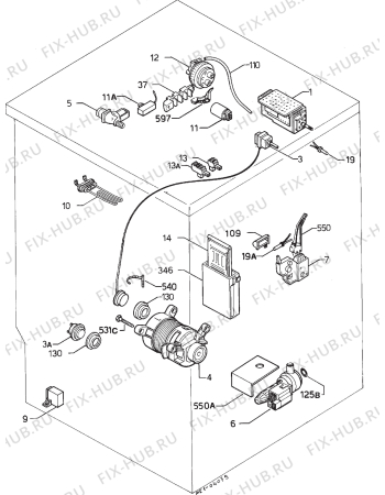 Взрыв-схема стиральной машины Therma CLASSIC WA1000 - Схема узла Electrical equipment 268