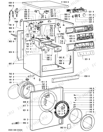 Схема №1 WAK 7575-D с изображением Декоративная панель для стиралки Whirlpool 481245212298