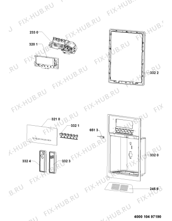 Схема №4 WSF5556 A+ с изображением Дверь для холодильника Whirlpool 480132102651
