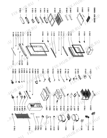 Схема №1 ARZ 835/G/SILVER с изображением Декоративная панель для холодильника Whirlpool 481931039702