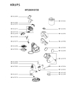 Схема №1 KP230910/7Z0 с изображением Покрытие для кофеварки (кофемашины) Krups MS-623278