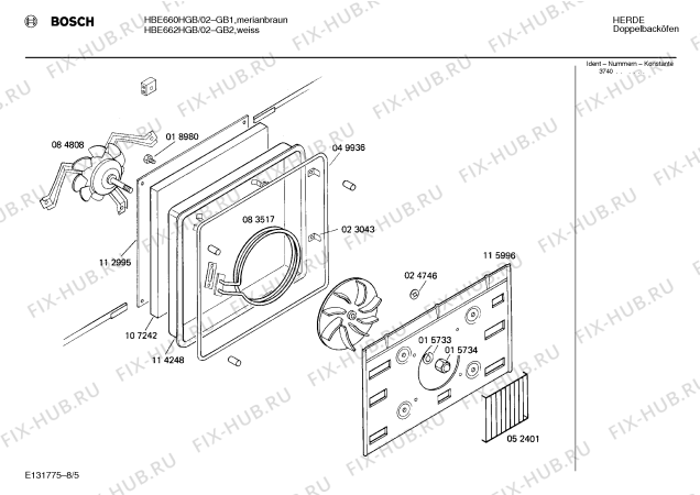 Схема №3 0750452094 EB600HG с изображением Переключатель для электропечи Bosch 00054118