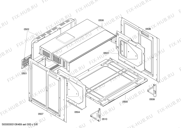 Схема №3 B4540W0FN с изображением Дисплейный модуль для духового шкафа Bosch 00443782