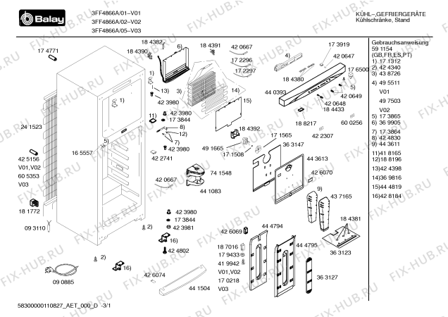 Схема №1 3FF4866N с изображением Дверь для холодильника Bosch 00243323