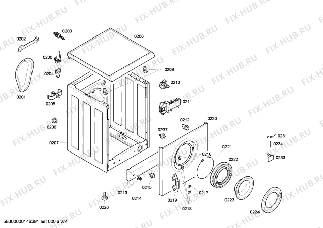Схема №3 LF1021CL с изображением Конденсатор-сетевой фильтр для стиральной машины Bosch 00058785