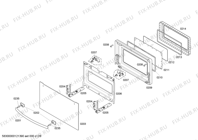 Схема №4 B6734N0NL с изображением Набор кнопок для электропечи Bosch 00604082