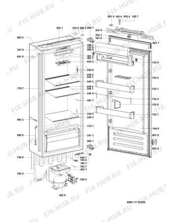 Схема №1 5105900005 с изображением Сенсорная панель для холодильника Whirlpool 481011109064