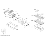 Схема №4 KMF40SA20R Bosch с изображением Выдвижной ящик для холодильной камеры Bosch 11007376