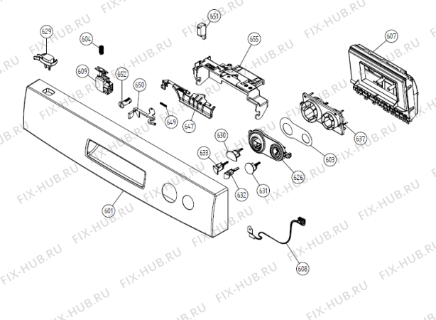 Схема №1 DM 180 SE   -White Bi (900001046, DW20.1) с изображением Мини-ручка Gorenje 260467