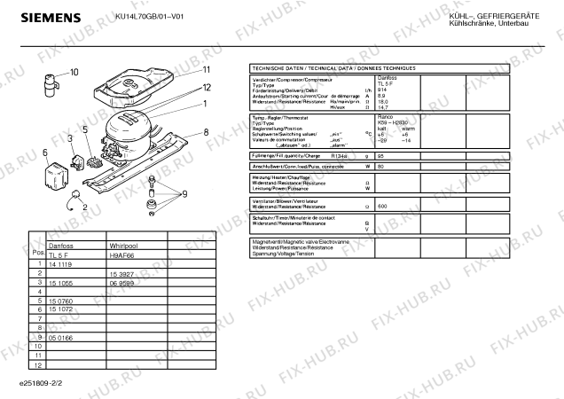 Взрыв-схема холодильника Siemens KU14L70GB - Схема узла 02