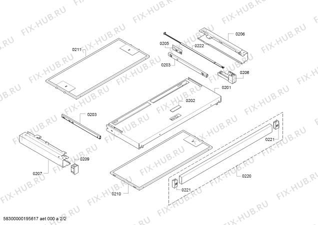 Схема №1 VVA61F350 VIVA с изображением Кабель для вытяжки Bosch 12010015