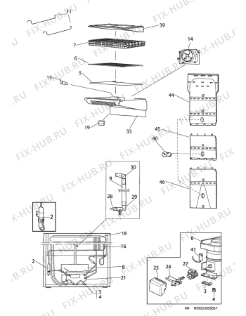 Взрыв-схема холодильника Elektro Helios FG3238 - Схема узла C10 Cold, users manual