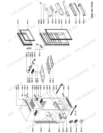 Схема №1 KDI 1914/A с изображением Ящичек для холодильника Whirlpool 481241848878