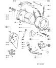 Схема №1 AWM 593/3 с изображением Вноска для стиральной машины Whirlpool 481945919613