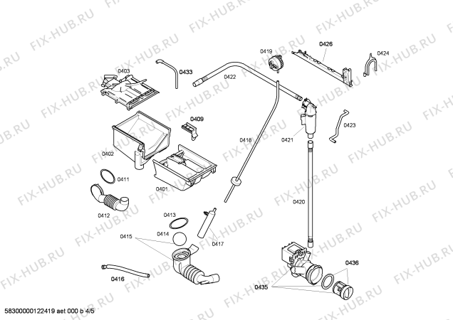 Схема №2 WAE28170FG Bosch Maxx 7 с изображением Ручка для стиральной машины Bosch 00646815