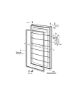 Схема №1 A3466-1GS с изображением Дверца для холодильной камеры Aeg 2982219806
