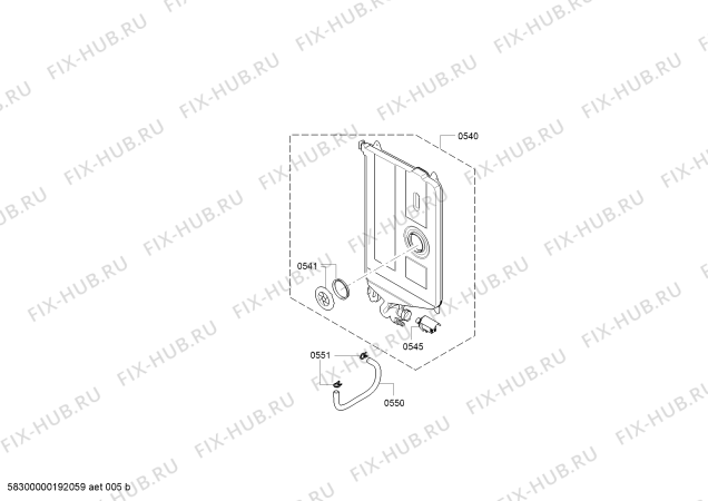 Схема №5 SPI63M05CH swiss edition с изображением Передняя панель для посудомойки Bosch 11015935