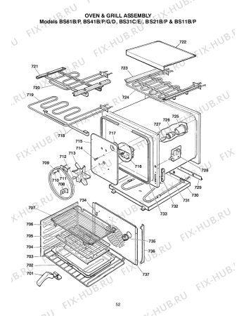 Схема №2 BS61B (F032706) с изображением Другое для плиты (духовки) Indesit C00227291