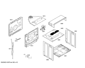 Схема №3 4HB417X Horno lynx ind.inox.multf.guias с изображением Передняя часть корпуса для электропечи Bosch 00675560